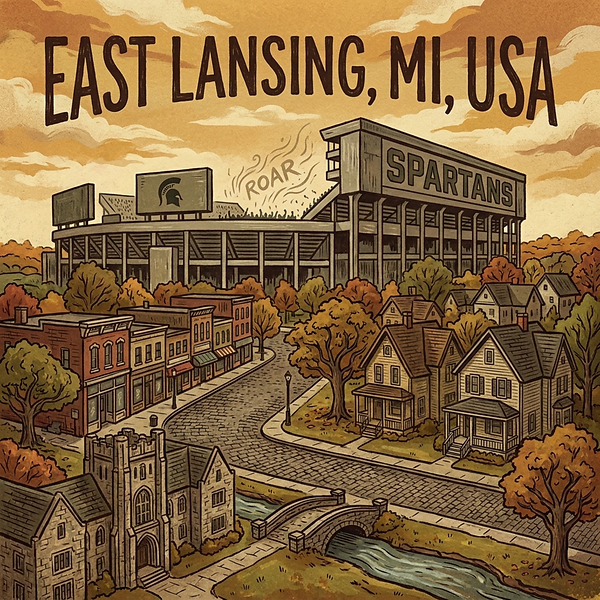 East Lansing, MI, USA cover art