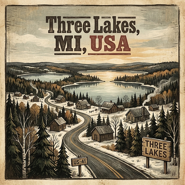 Three Lakes, MI, USA cover art