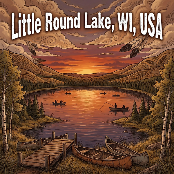 Little Round Lake, WI, USA cover art