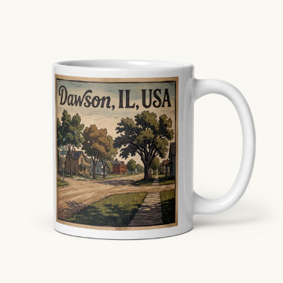 Dawson, IL Coffee Mug