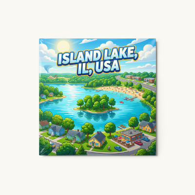 Island Lake, IL Metal Print