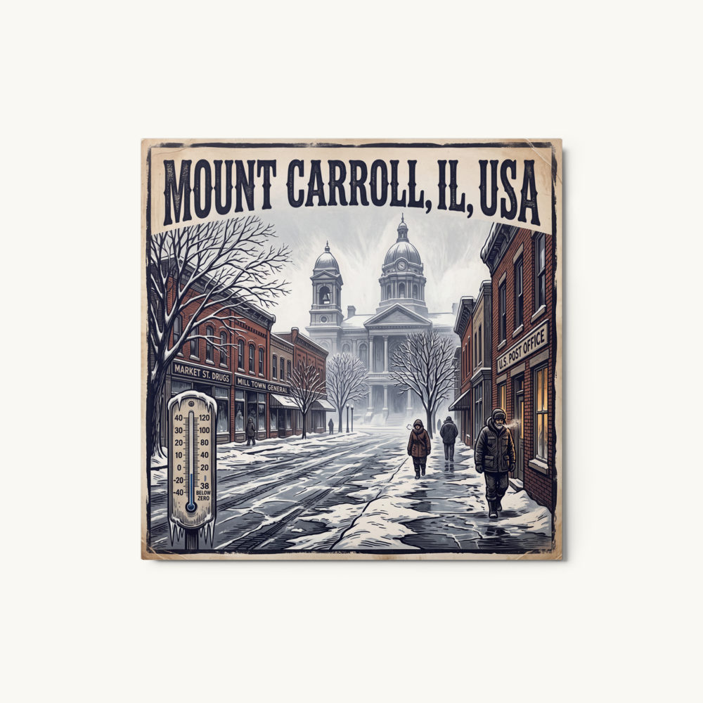 Mount Carroll, IL Metal Print