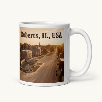Roberts, IL Coffee Mug