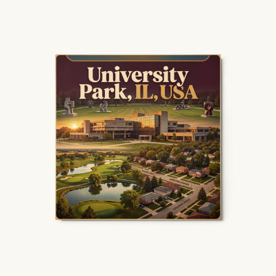 University Park, IL Metal Print