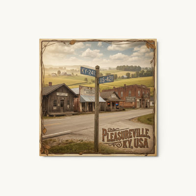 Pleasureville, KY Metal Print