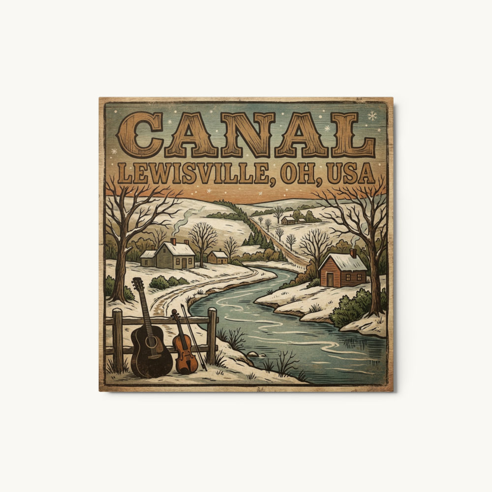 Canal Lewisville, OH Metal Print