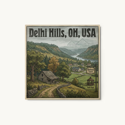 Delhi Hills, OH Metal Print