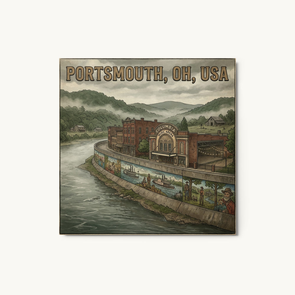 Portsmouth, OH Metal Print