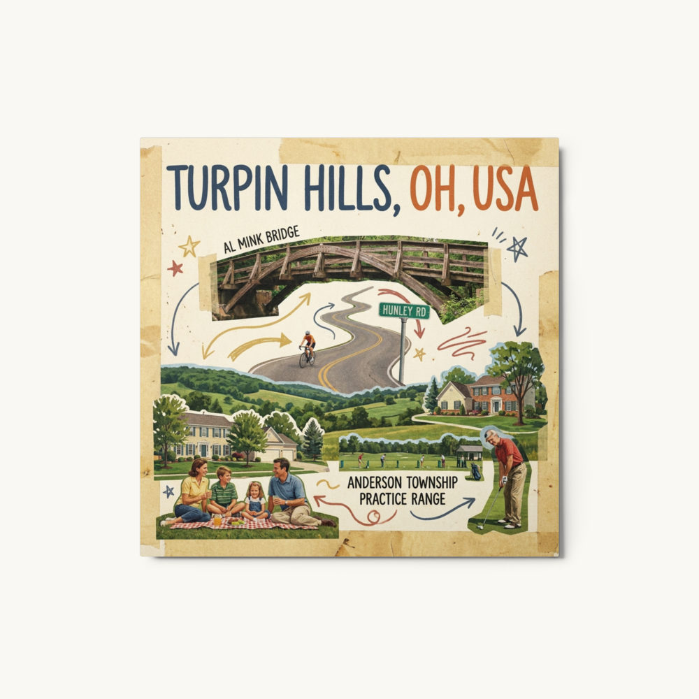 Turpin Hills, OH Metal Print