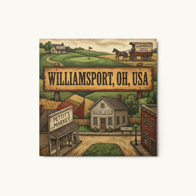 Williamsport, OH Metal Print