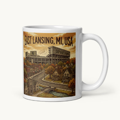 East Lansing, MI Coffee Mug