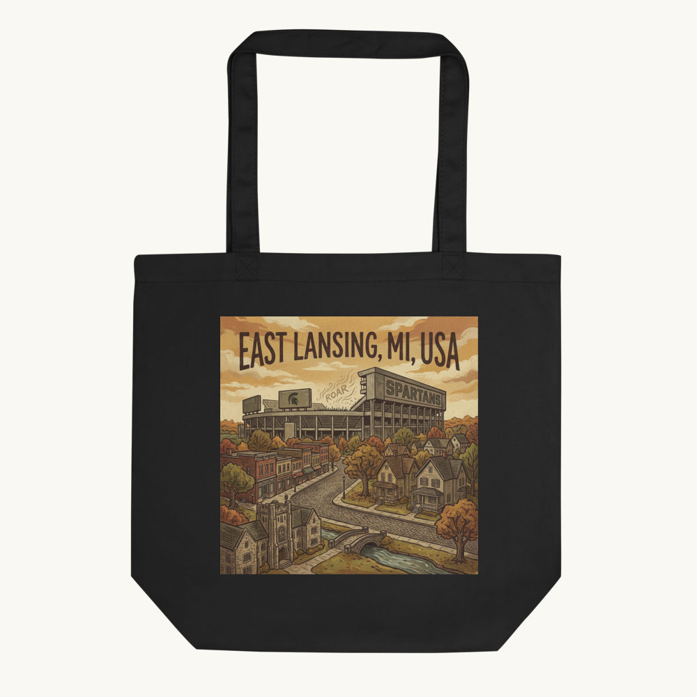 East Lansing, MI Tote Bag