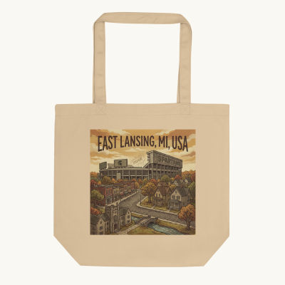 East Lansing, MI Tote Bag
