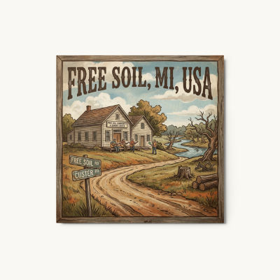 Free Soil, MI Metal Print