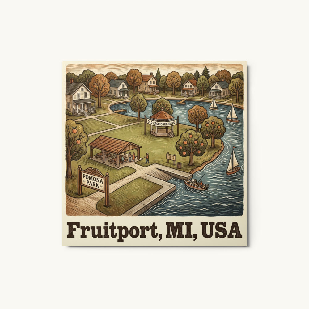 Fruitport, MI Metal Print