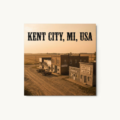 Kent City, MI Metal Print