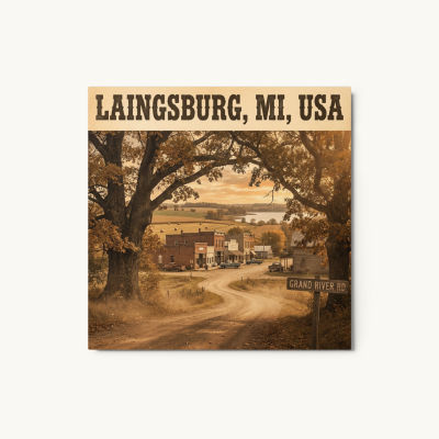 Laingsburg, MI Metal Print