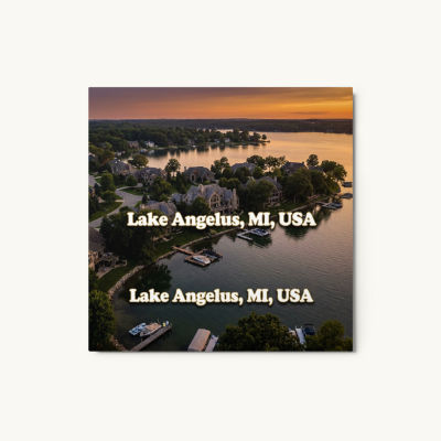 Lake Angelus, MI Metal Print
