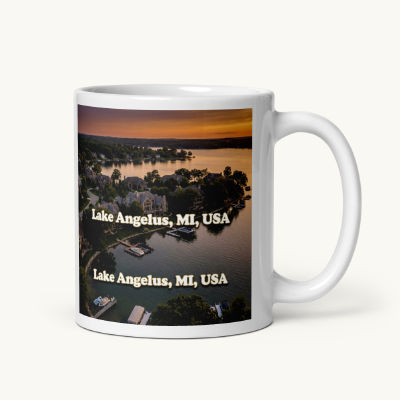 Lake Angelus, MI Coffee Mug