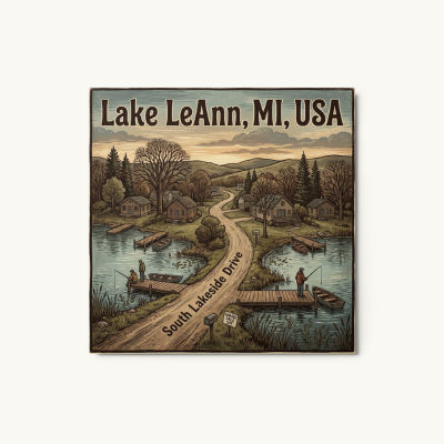 Lake LeAnn, MI Metal Print