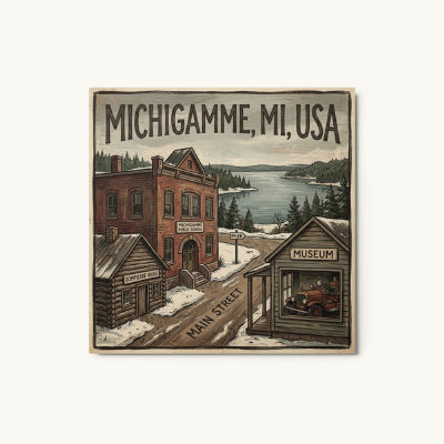 Michigamme, MI Metal Print
