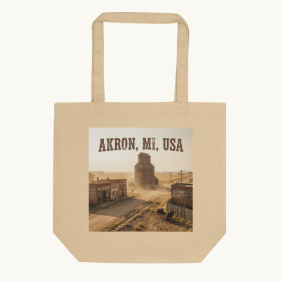 Akron, MI Tote Bag