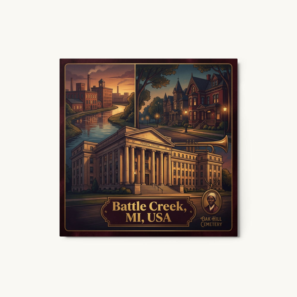 Battle Creek, MI Metal Print
