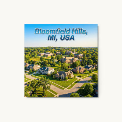 Bloomfield Hills, MI Metal Print