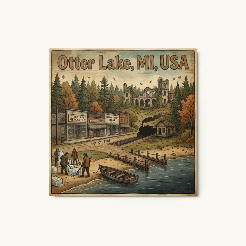 Otter Lake, MI Metal Print