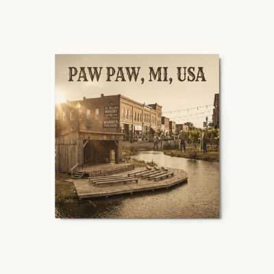 Paw Paw, MI Metal Print