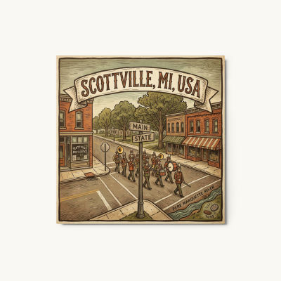 Scottville, MI Metal Print