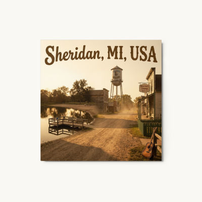 Sheridan, MI Metal Print