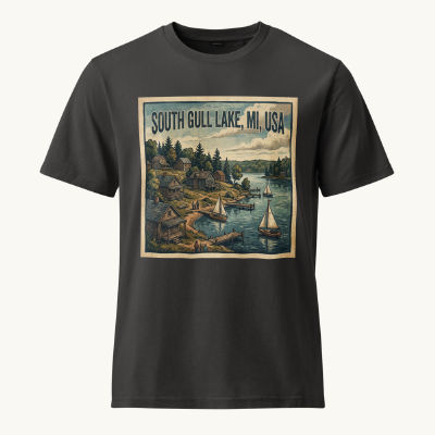 South Gull Lake, MI Vintage Tee