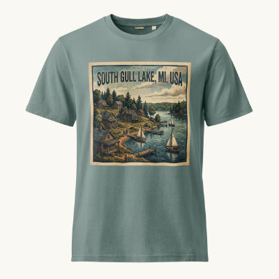 South Gull Lake, MI Vintage Tee