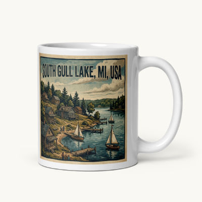 South Gull Lake, MI Coffee Mug