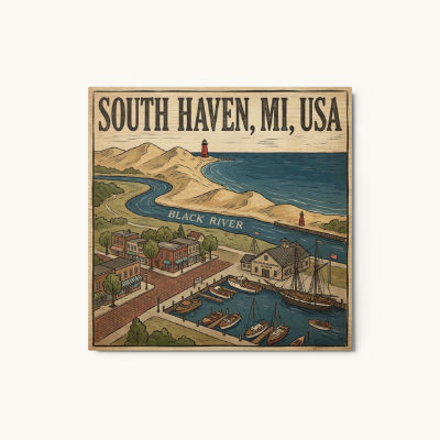 South Haven, MI Metal Print