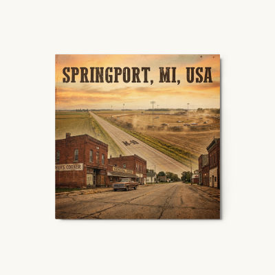 Springport, MI Metal Print