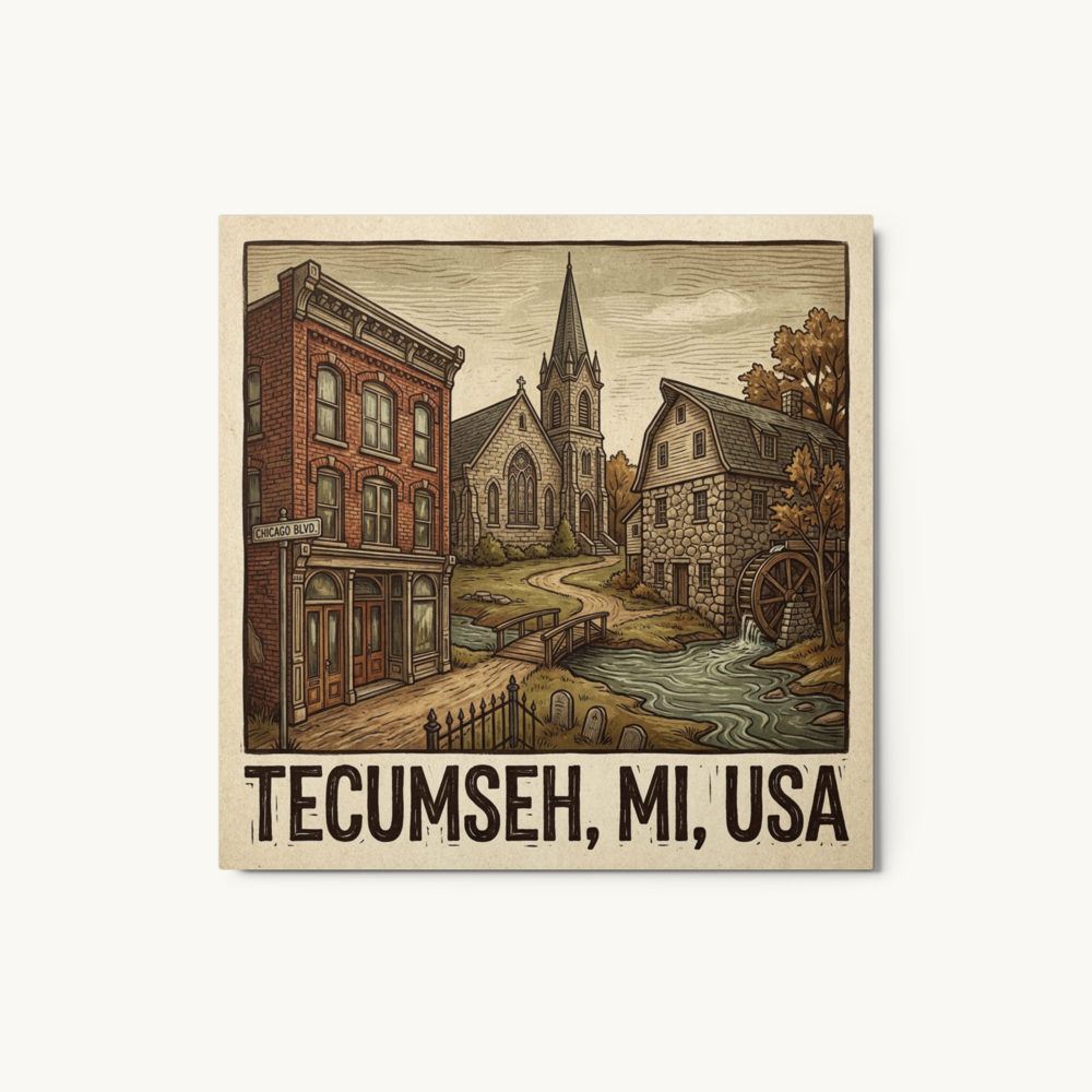 Tecumseh, MI Metal Print