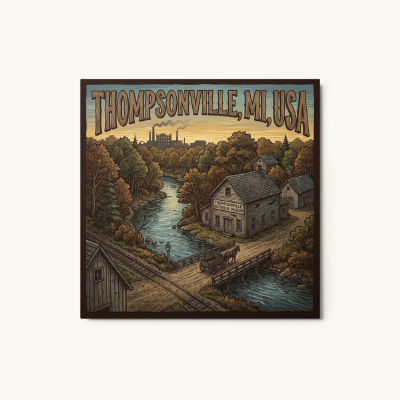 Thompsonville, MI Metal Print