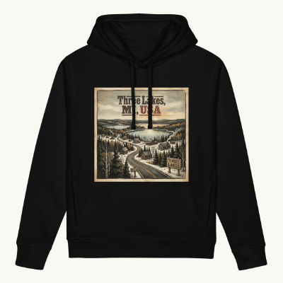 Three Lakes, MI Hoodie