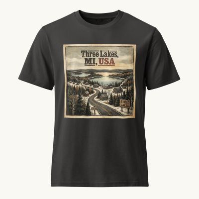 Three Lakes, MI Vintage Tee