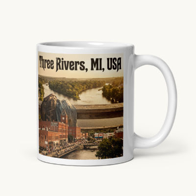 Three Rivers, MI Coffee Mug