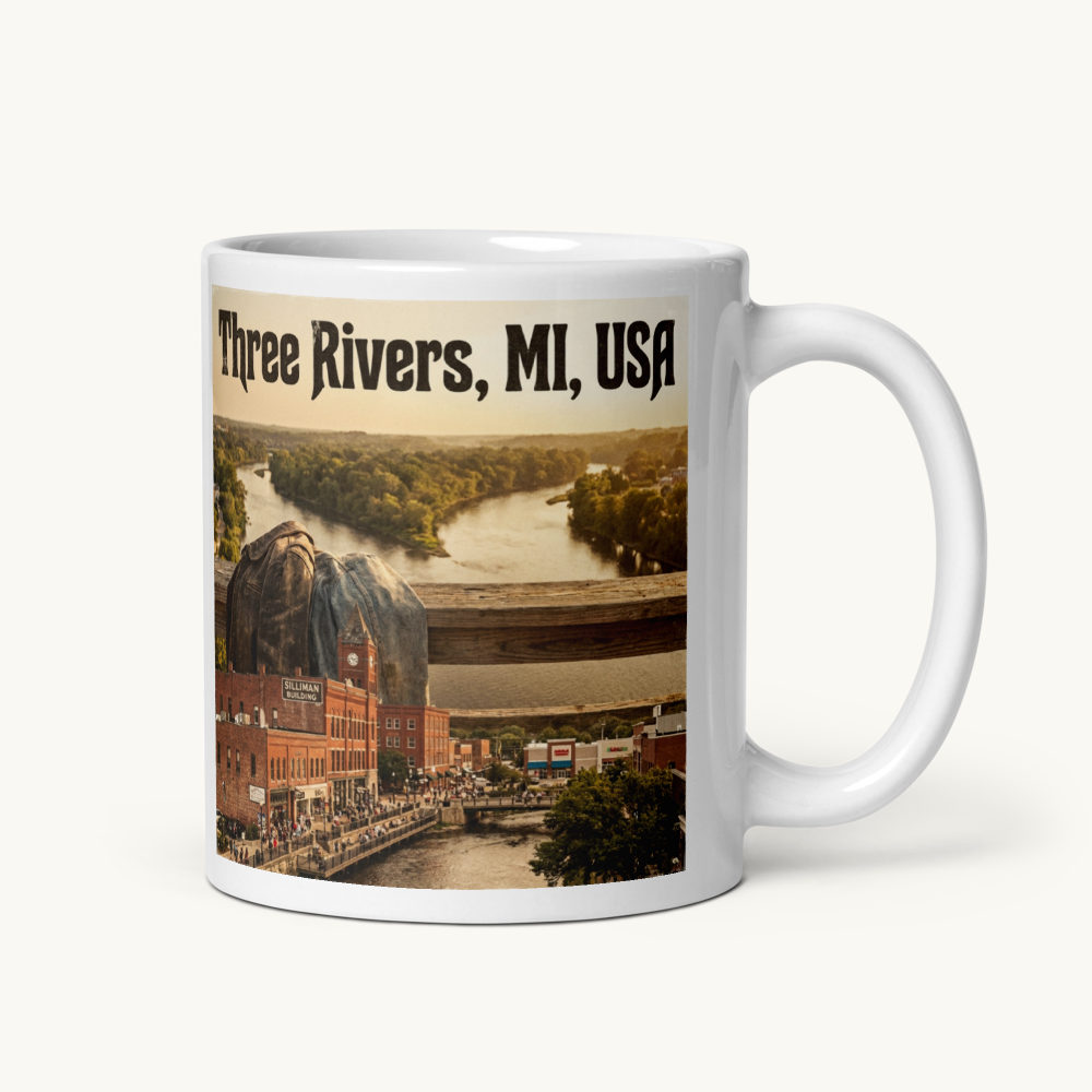 Three Rivers, MI Coffee Mug