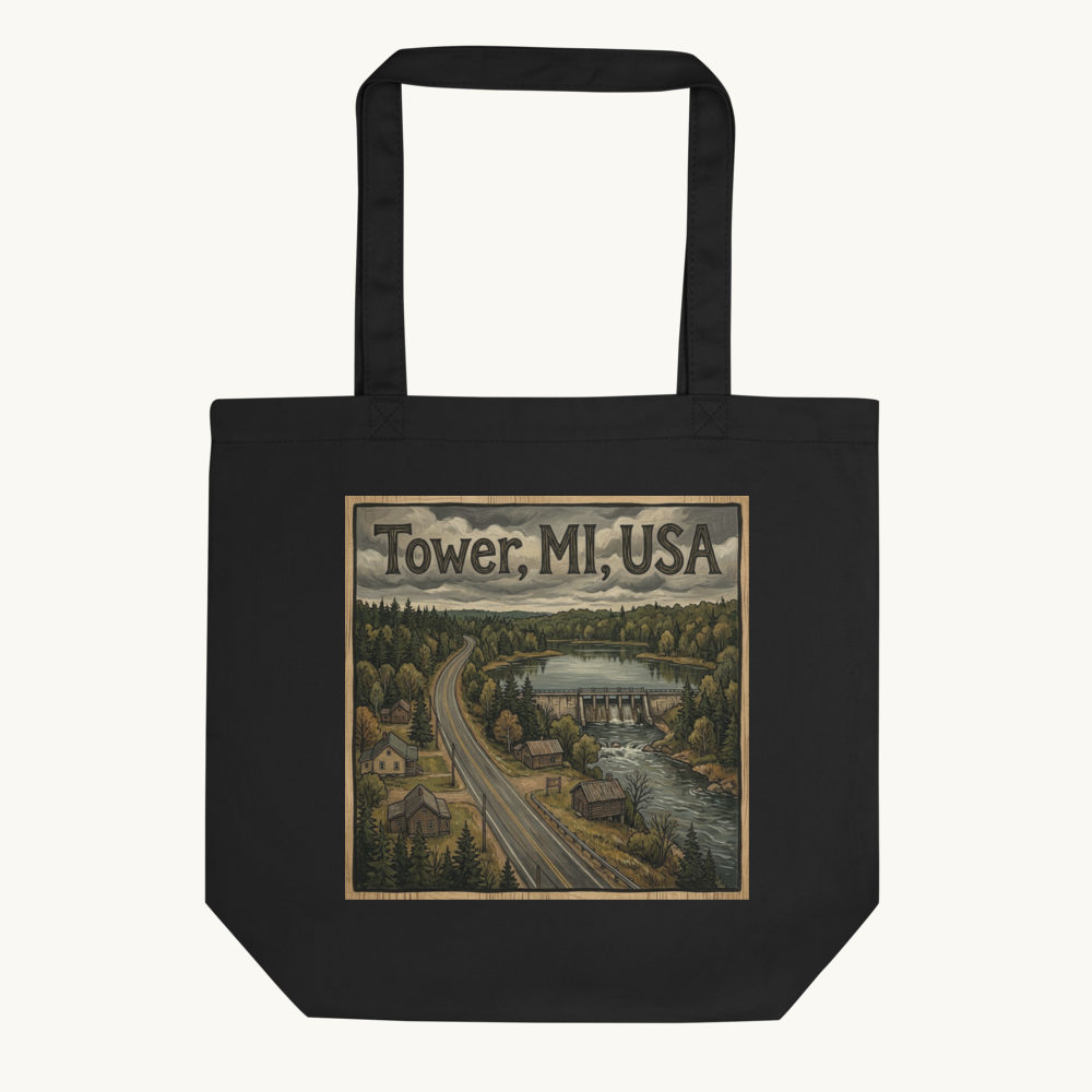 Tower, MI Tote Bag