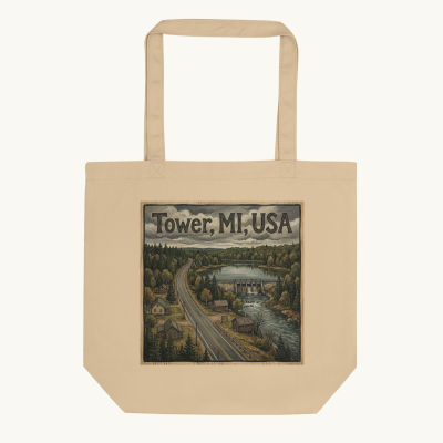 Tower, MI Tote Bag