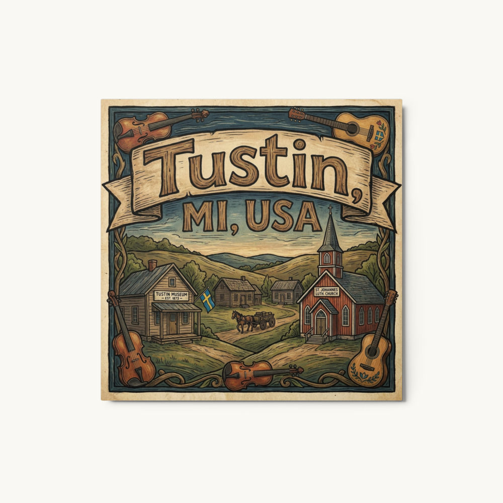 Tustin, MI Metal Print