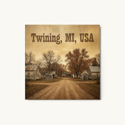 Twining, MI Metal Print
