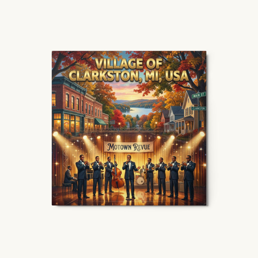 Village of Clarkston, MI Metal Print