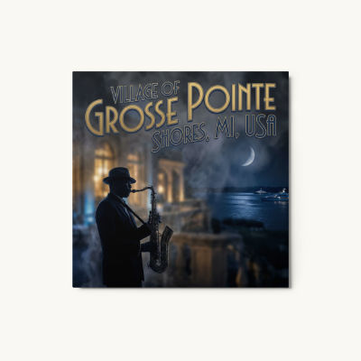 Village of Grosse Pointe Shores, MI Metal Print