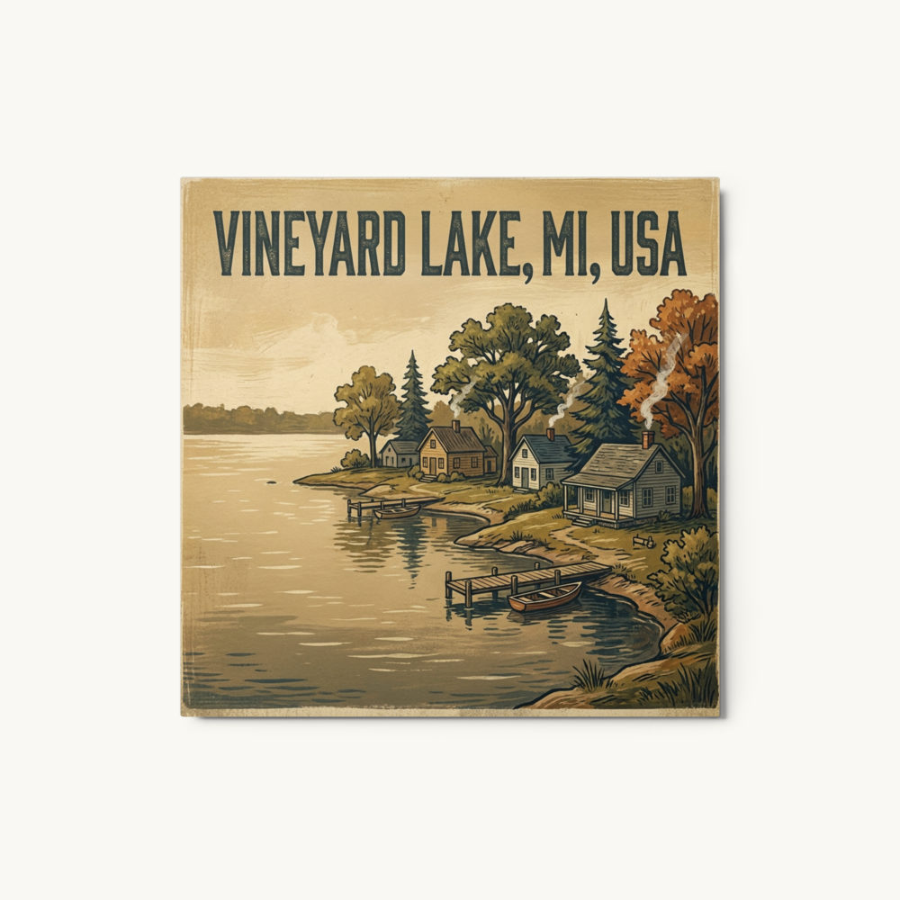 Vineyard Lake, MI Metal Print